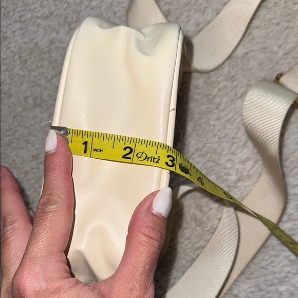 👜 Clear Stadium-Approved Crossbody Purse – Cream Trim with Gold Accents - Picture 5 of 7